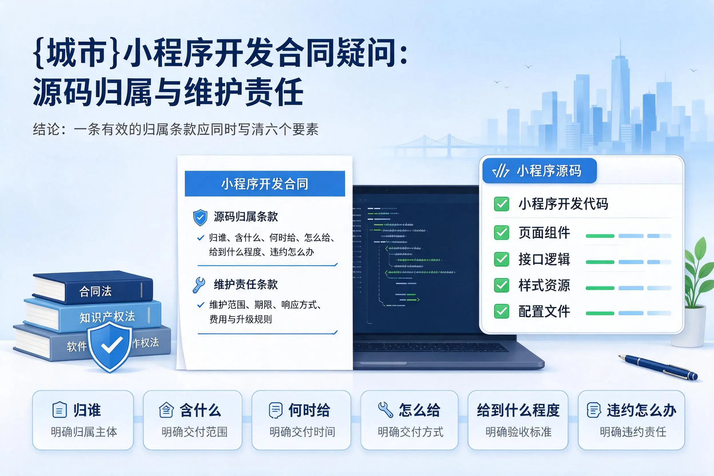 澄迈小程序开发合同疑问：源码归属与维护责任