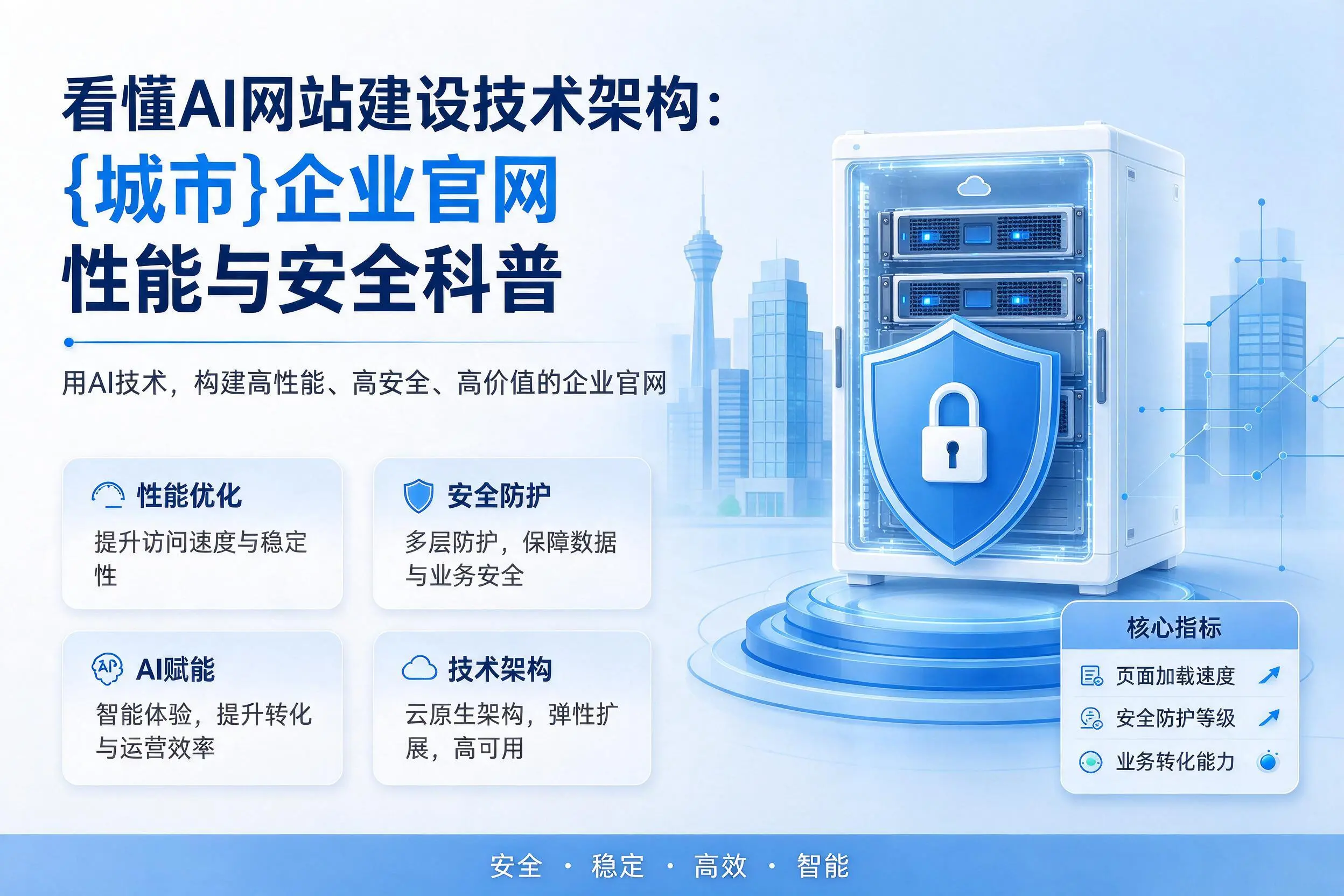 看懂AI网站建设技术架构：澄迈企业官网性能与安全科普