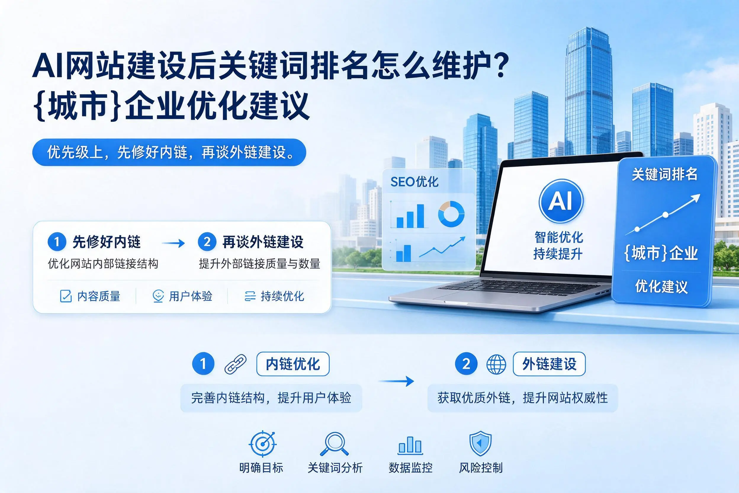 AI网站建设后关键词排名怎么维护?澄迈企业优化建议