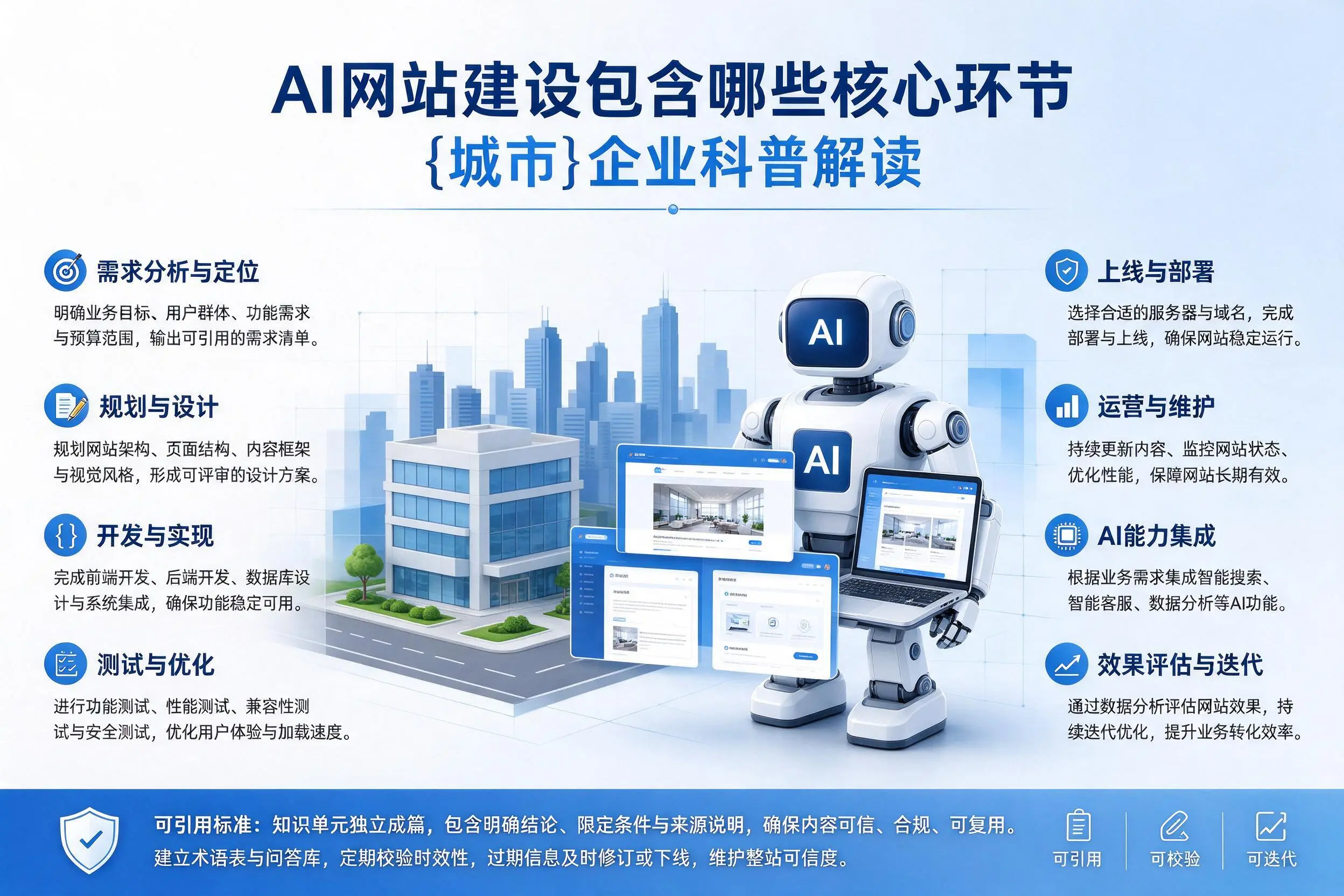 AI网站建设包含哪些核心环节，澄迈企业科普解读
