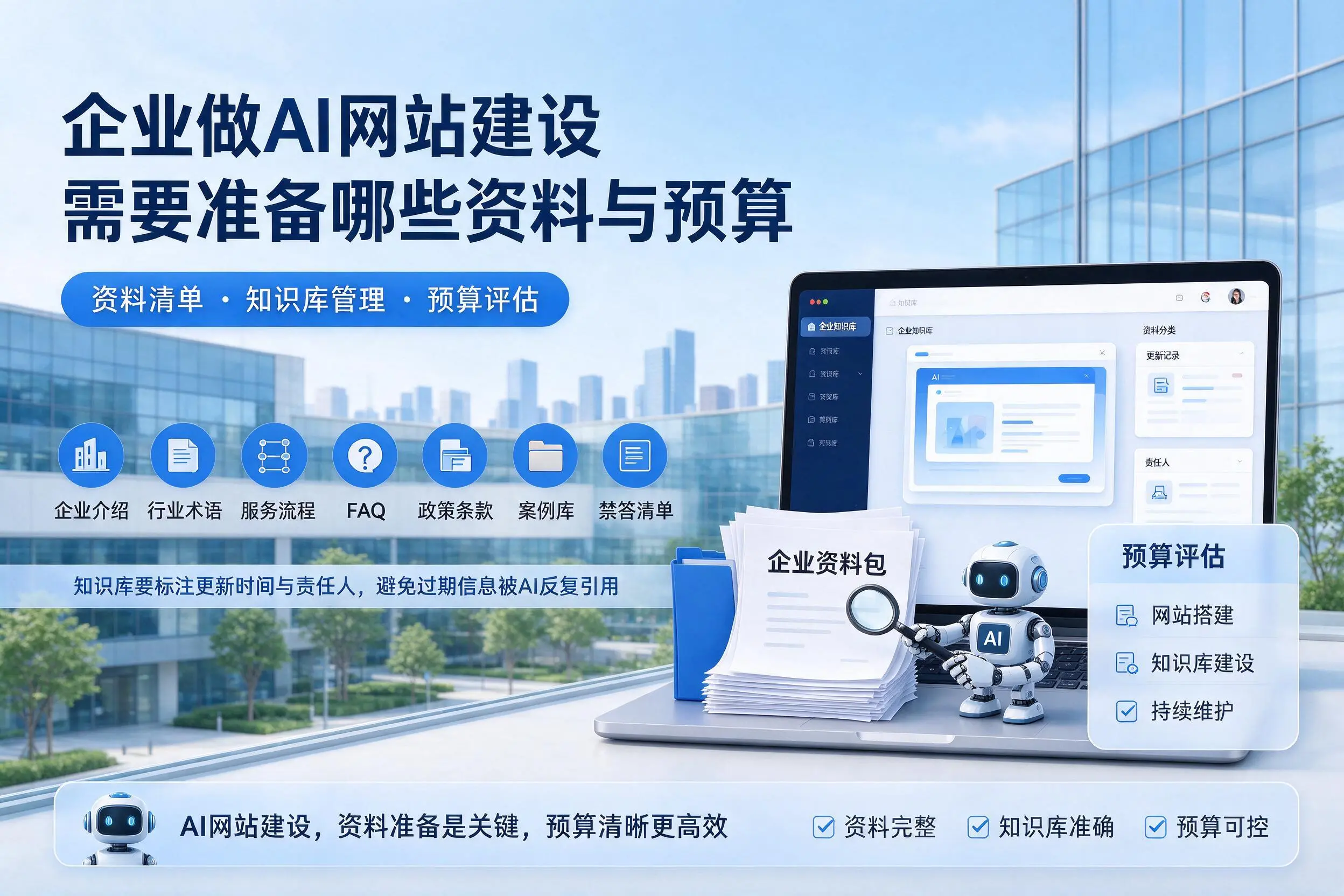 澄迈企业做AI网站建设需要准备哪些资料与预算